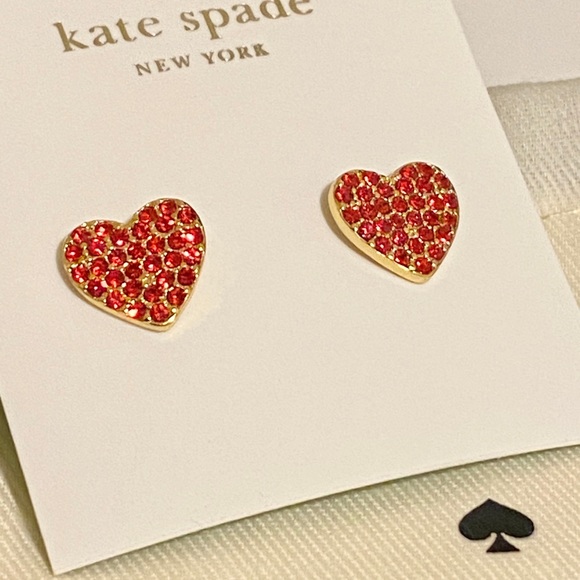 Kate Spade heart studs - Picture 8 of 8